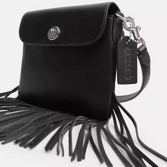 NWT Coach 1964 Fringe Bag Black - Picture 8 of 12